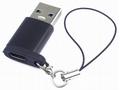 PremiumCord redukce USB-C zásuvka na USB-A zástrčk