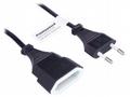 PremiumCord Kabel síťový prodlužovací dvojvidlice 