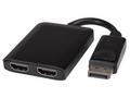 PremiumCord MST adaptér DisplayPort 1.2 - 2x HDMI,