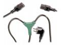 PremiumCord Kabel síťový 230V, Y-kabel přívodní M-