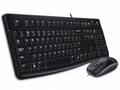 LOGITECH set MK120, Drátová klávesnice + myš, USB,