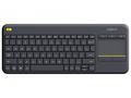Logitech K400 plus, Bezdrátová USB, US layout, Čer