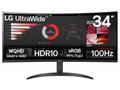 LG monitor 34WR50QK-B VA 34" QHD zakřivený, 3440x1
