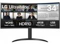 LG UltraWide, 34WR55QK-B, 34", VA, wQHD, 100Hz, 5m