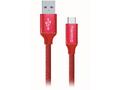 Colorway Datový Kabel Usb, USB-C, 1m, 2.1A, Červen