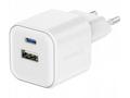 SWISSTEN SÍŤOVÝ ADAPTÉR 12W 1x USB-C + 1x USB-A BÍ