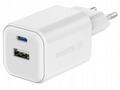 SWISSTEN SÍŤOVÝ ADAPTÉR GaN 1x USB-C 45W PD + 1x U