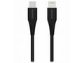 Swissten nabíjecí kabel usb-c, lightning 1,0 m čer