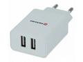 Swissten síťový adaptér smart ic 2x usb 2,1a power