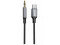 SWISSTEN AUDIO ADAPTÉRTEXTILE USB-C (samec), 3,5 m