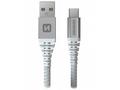 Swissten datový kabel kevlar usb, usb-c 1,5 m bílý