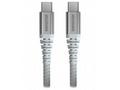 SWISSTEN DATOVÝ KABEL KEVLAR USB-C, USB-C 1,5 M BÍ