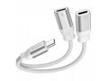 SWISSTEN NABÍJECÍ AUDIO ADAPTÉR TEXTILE USB-C (sam