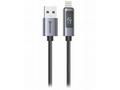Swissten LCD kabel USB-A, lightning 1m