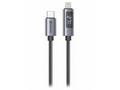 Swissten LCD kabel USB-C, lightning 1m