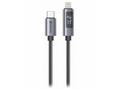 Swissten LCD kabel USB-C, lightning 1,5m