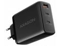 AXAGON ACU-DPQ100, GaN nabíječka do sítě 100W, 3x 