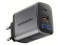 AXAGON ACU-PQ67D GaN nabíječka do sítě 67W, USB-A 