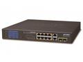 Planet FGSD-1022VHP PoE switch, 8x100, 2x1000-TP, 