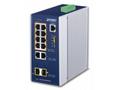 Planet IGS-4215-8P2T2S průmyslový L2 switch, 10x 1