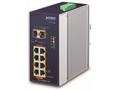 Planet IGS-1020PTF-12V Průmyslový L2 PoE switch, 8