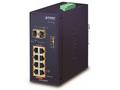 Planet IGS-1020PTF Průmyslový L2 PoE switch, 8x1Gb