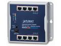 Planet průmyslový plochý switch 8x 1Gb, 8x PoE 30,