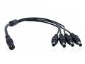 XtendLan Napájecí kabel, splitter 1 na 4, jack 2,1
