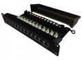 XtendLan Patch panel 10", 12 portů, 1U, Cat6, stín