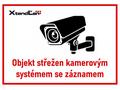 XtendLan Bezpečnostní tabulka (samolepka) pro kame
