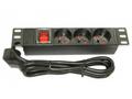 XtendLan 10" rozvodný panel 3x 230V, ČSN, vypínač,