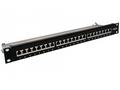 XtendLan Patch panel 19", 24 portů, Cat6a, stíněný