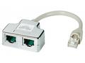 DATACOM "Y" adaptér STP CAT5E PC, PC+TEL