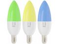 IMMAX NEO SMART sada 3x žárovka LED E14 6W RGB+CCT