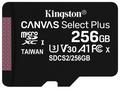 KINGSTON Canvas Select Plus 256GB microSD, UHS-I, 