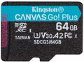 KINGSTON 64GB microSDHC Canvas Go! PLus 170R, 100W