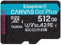 Kingston MicroSDXC karta 512GB Canvas Go! Plus, R: