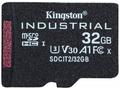 Kingston Industrial, micro SDHC, 32GB, UHS-I U3, C