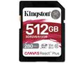 Kingston SDXC karta 512GB Canvas React Plus, UHS-I