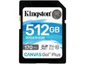 Kingston SDXC karta 512GB Canvas Go! Plus, R:170, 