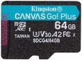 KINGSTON 64GB microSDXC Canvas Go Plus Gen4 200MB,