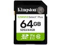 Kingston paměťová karta 64GB Canvas Select Plus Ge