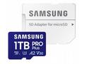 SAMSUNG PRO Plus MicroSDXC 1TB + SD Adaptér, CL10 