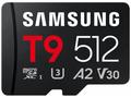 Samsung T9, Micro SDXC, 512GB, UHS-I U3, Class 10,