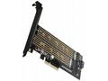 AXAGON PCEM2-D, PCIe x4 - M.2 NVMe M-key + SATA B-