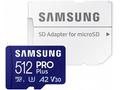 Samsung paměťová karta 512GB PRO Plus micro SDXC C