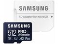 SAMSUNG PRO Ultimate MicroSDXC 512GB + SD Adaptér,