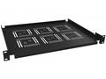 Solarix Police 19" 1U 350mm ukládací plato BK úchy