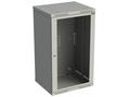 Rack nástěnný Sensa 21U 600mm, dv.sklo, šedý