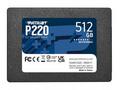 PATRIOT P220 512GB SSD, Interní, 2,5", SATA 6Gb, s